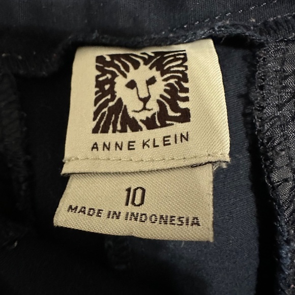 Anne Klein Navy Pant Size 10 - Picture 3 of 6